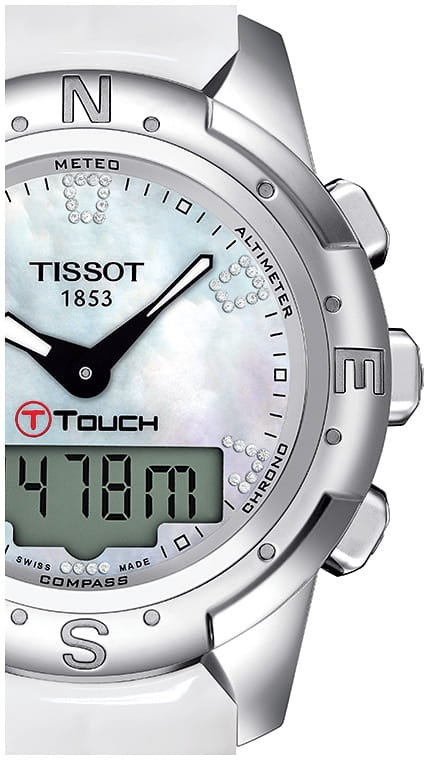 Tissot Tissot T-Touch II Titanium Lady T047.220.46.116.00 T Touch, наручные женские часы фото под углом