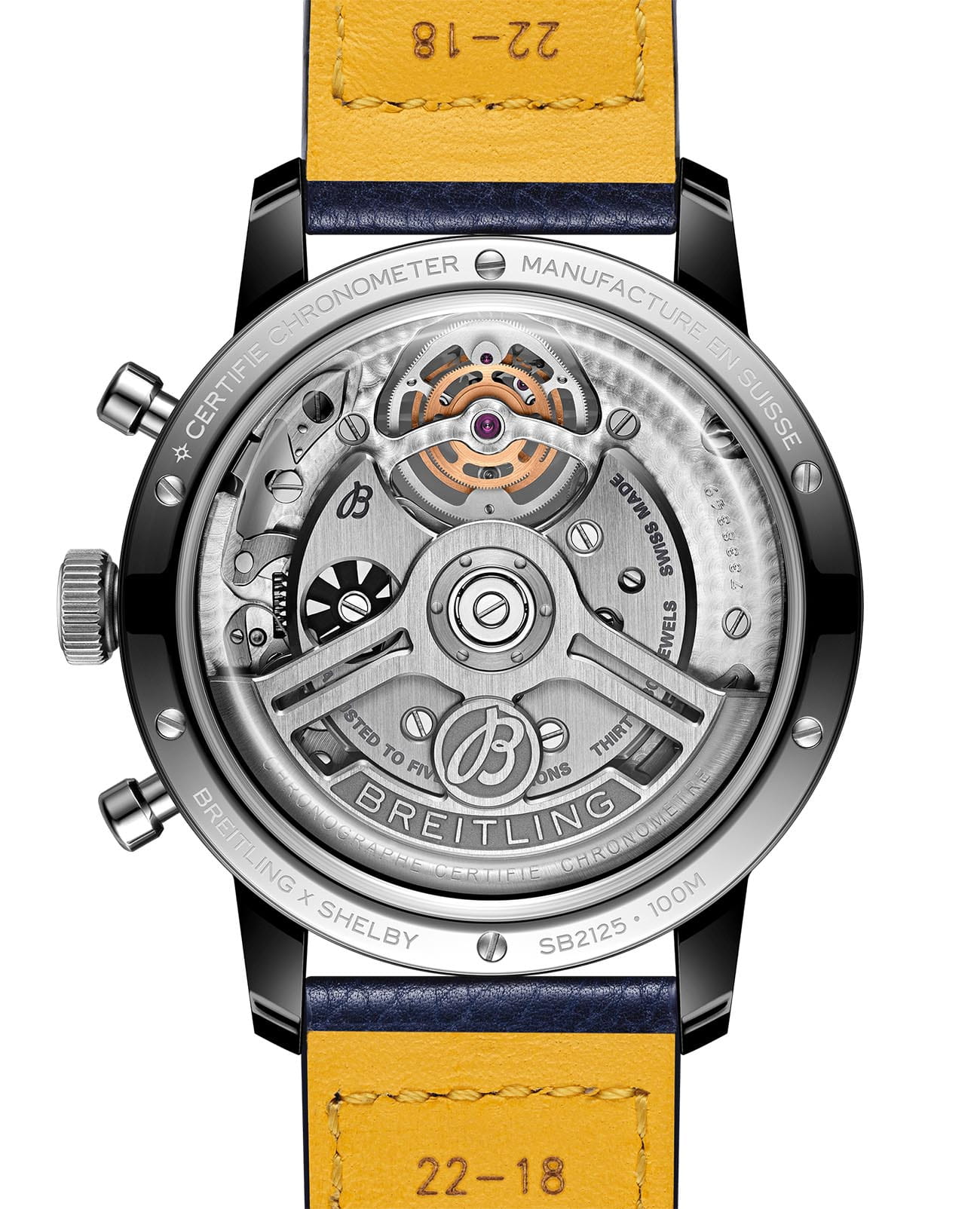 Оригинальные часы Breitling Breitling Top Time B21 Shelby Cobra SB21251A1C1X1 механические калибр механизма breitling 23 общий вид