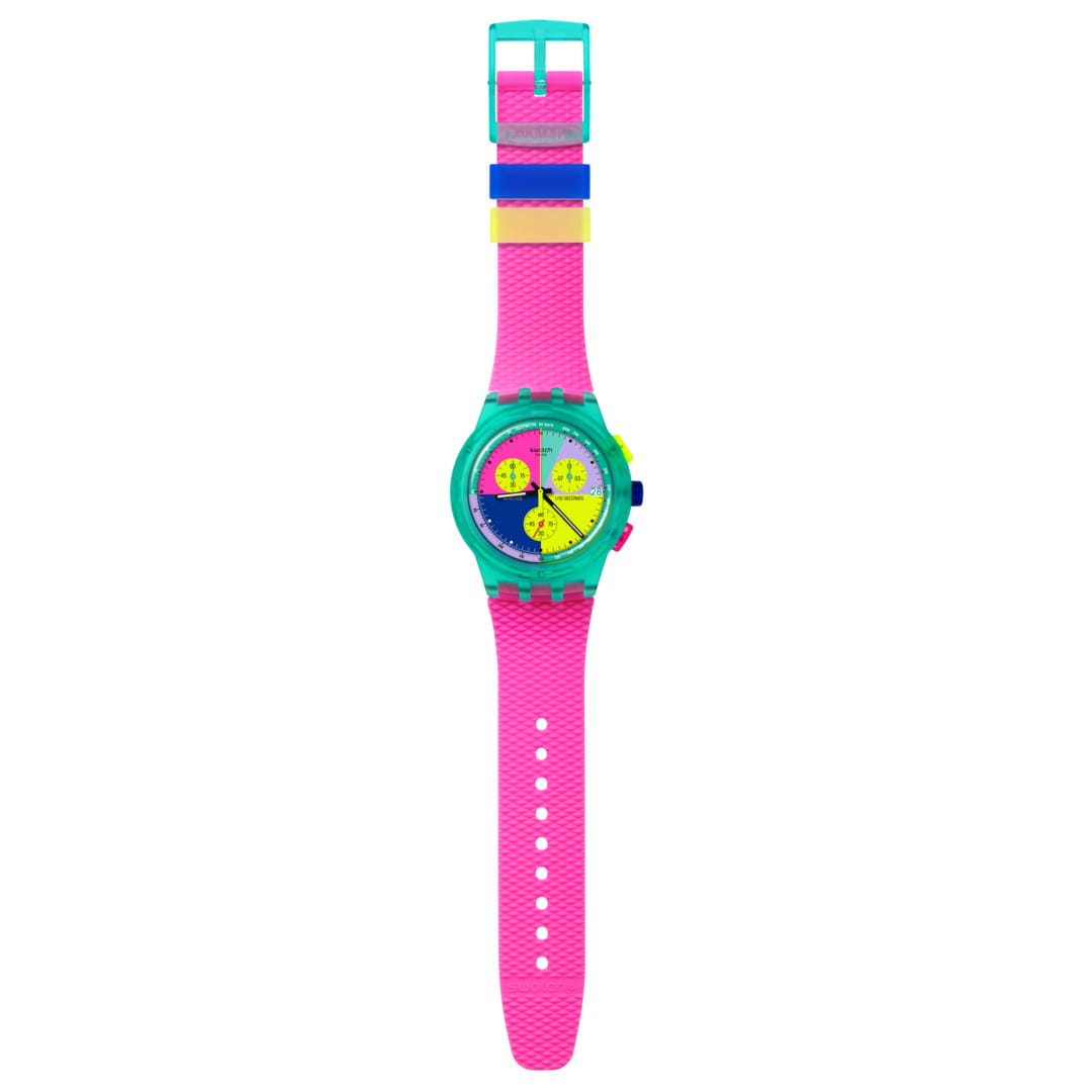Swatch Swatch Chrono 42 Standard SUSG408 , наручные женские часы фото под углом