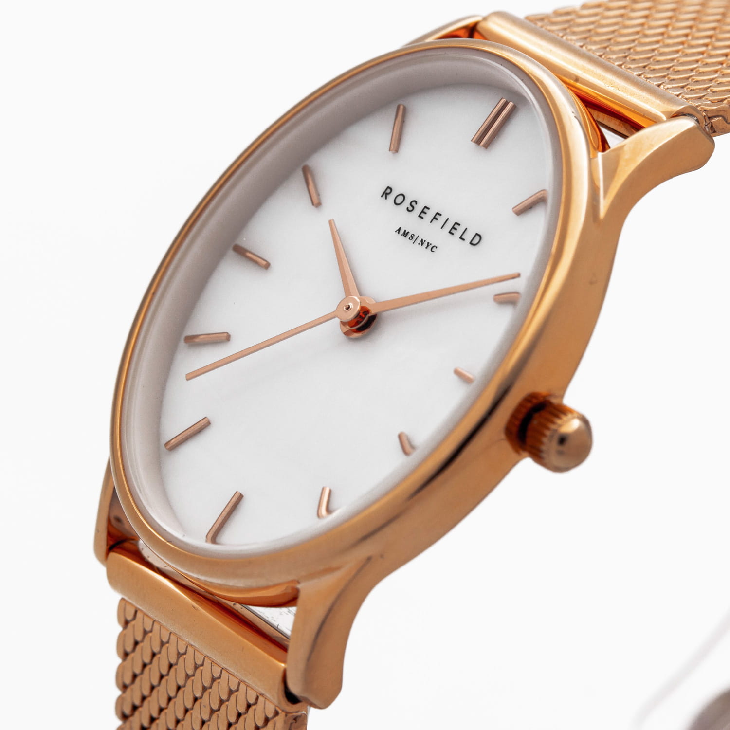 Rosefield Rosefield The Oval OWRMR-OV12  - задняя крышка сталь металл корпуса, сша часы