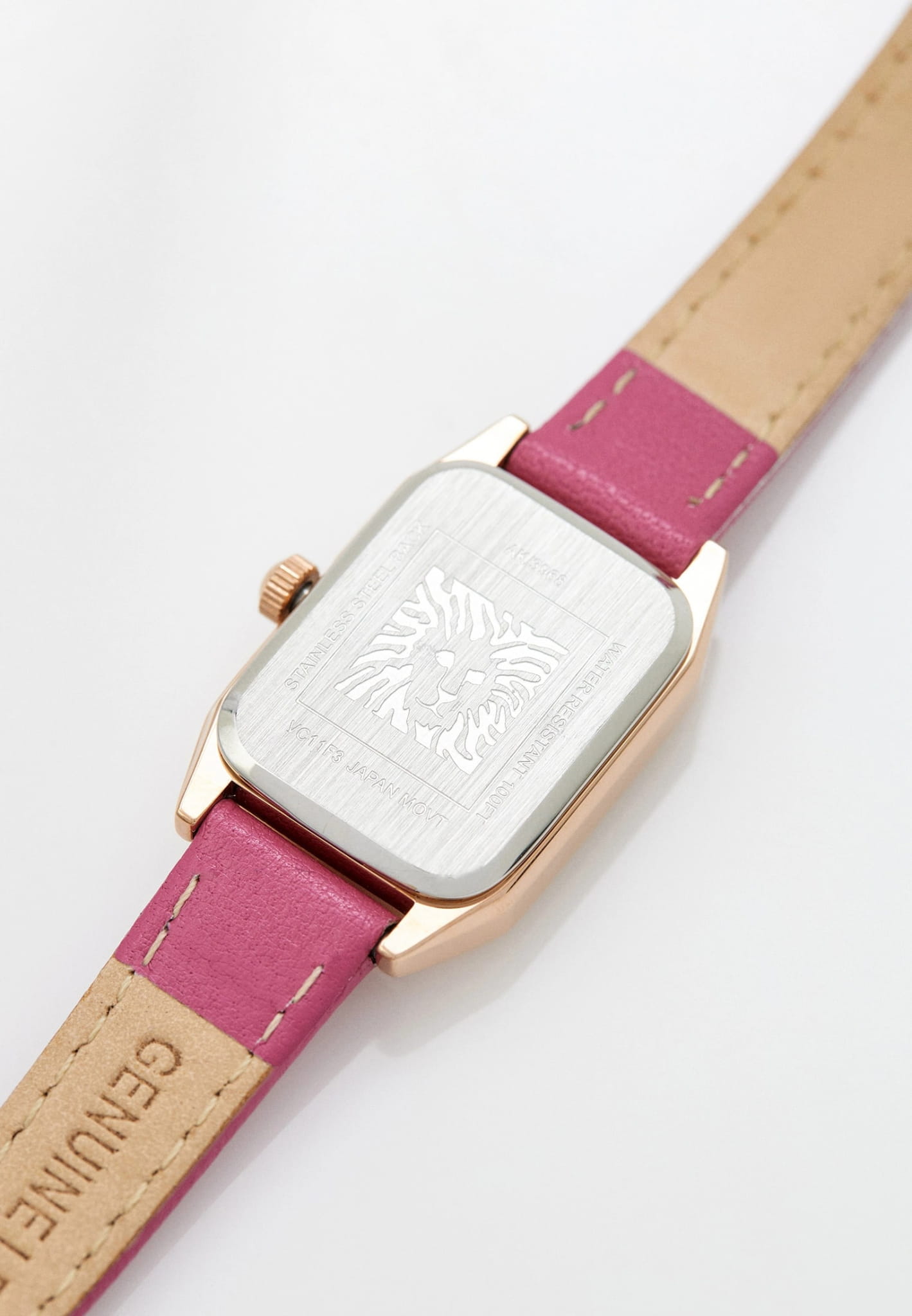 Anne Klein Anne Klein Leather 3968RGPK  - задняя крышка сталь металл корпуса, сша часы