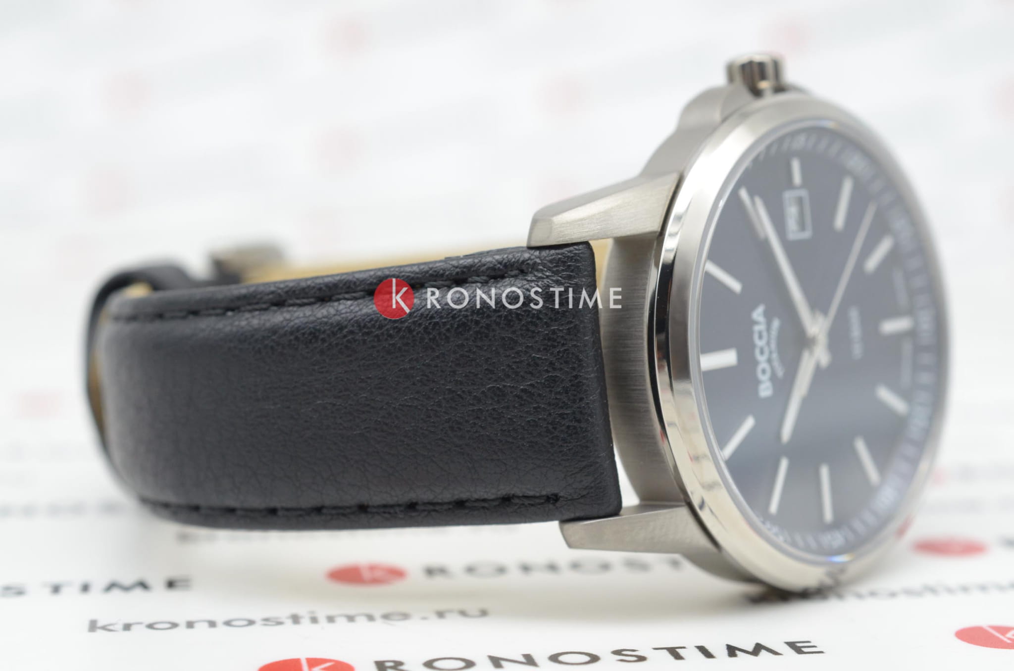 Boccia Titanium Boccia Titanium 3633-01 мужские часы синий циферблат на запястье