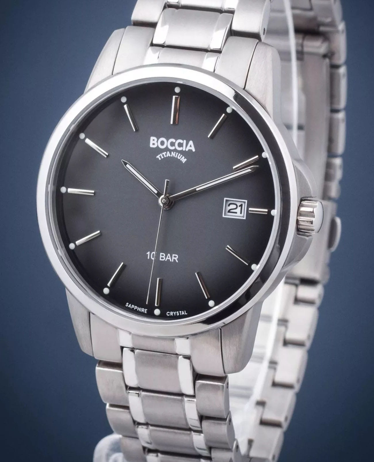 Boccia Titanium Boccia Titanium Circle-Oval 3633-07 , наручные мужские часы фото под углом