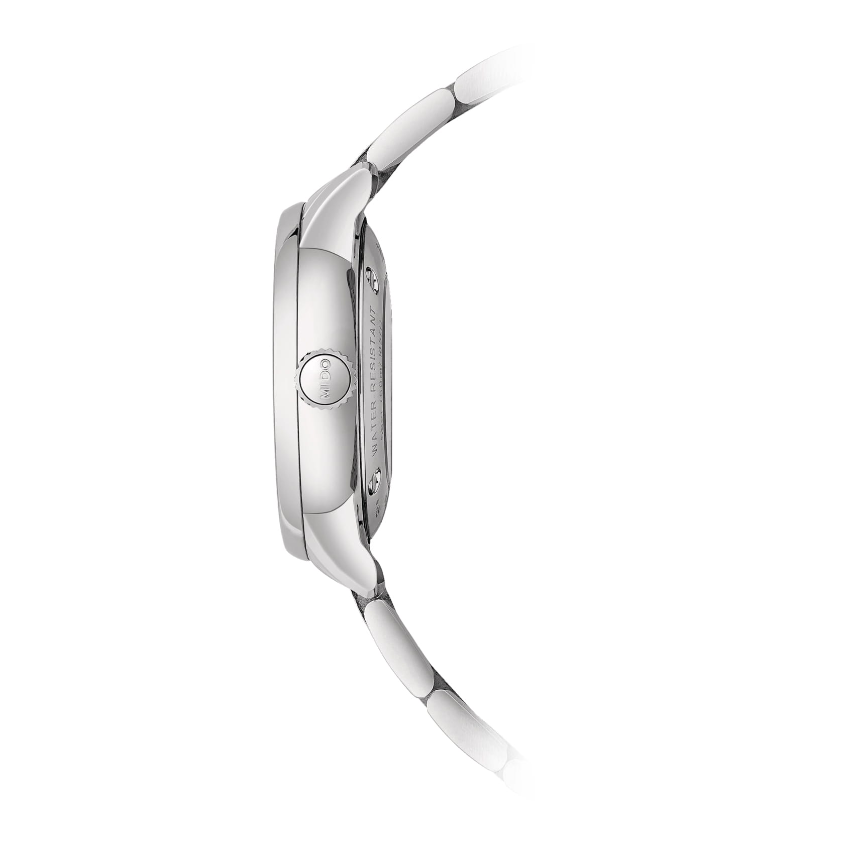 Mido Mido Baroncelli Signature M037.207.11.031.01, baroncelli швейцария женские часы на браслете нержавеющая сталь боковой вид