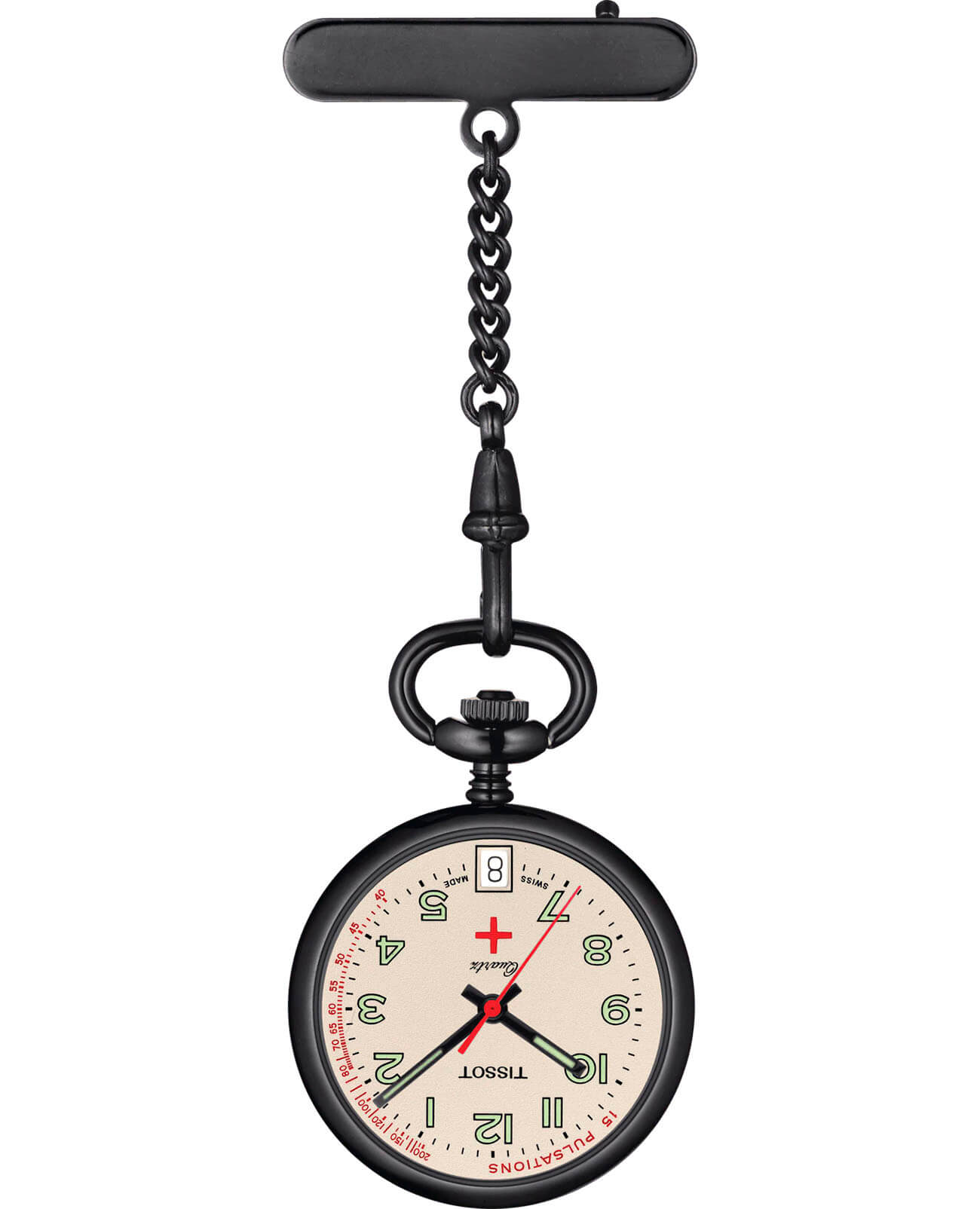 Tissot Tissot Pendants Infirmiere T81.7.224.92  T81722492 кварцевые женские часы бежевый циферблат, браслет не выбрано — вид спереди