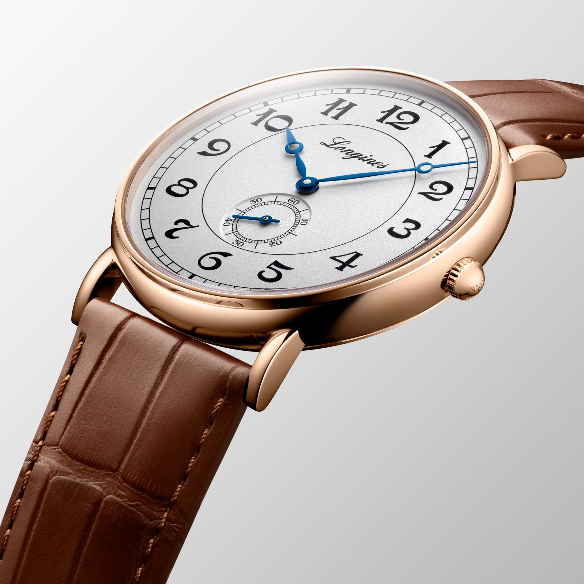Оригинальные часы Longines Longines Heritage L4.785.8.73.2 механические калибр механизма l609 общий вид