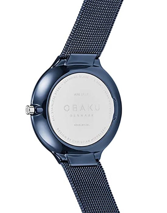 Obaku Obaku V240LXHLML,  дания женские часы на браслете сталь с ip покрытием боковой вид