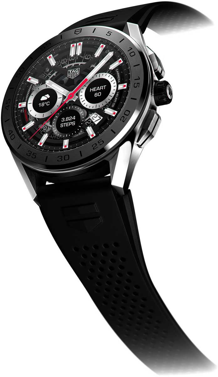 TAG Heuer TAG Heuer Connected Calibre E3 - 45 mm SBG8A12.BT6219  — детали корпуса и каучук