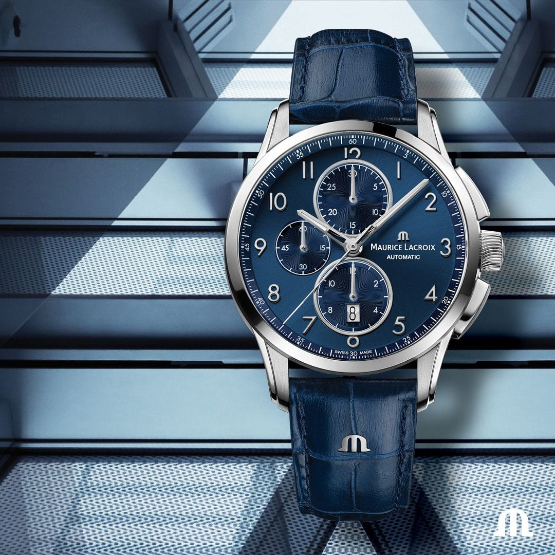 Maurice Lacroix Maurice Lacroix Pontos Chronograph 43mm PT6388-SS001-420-4 , наручные мужские часы фото под углом