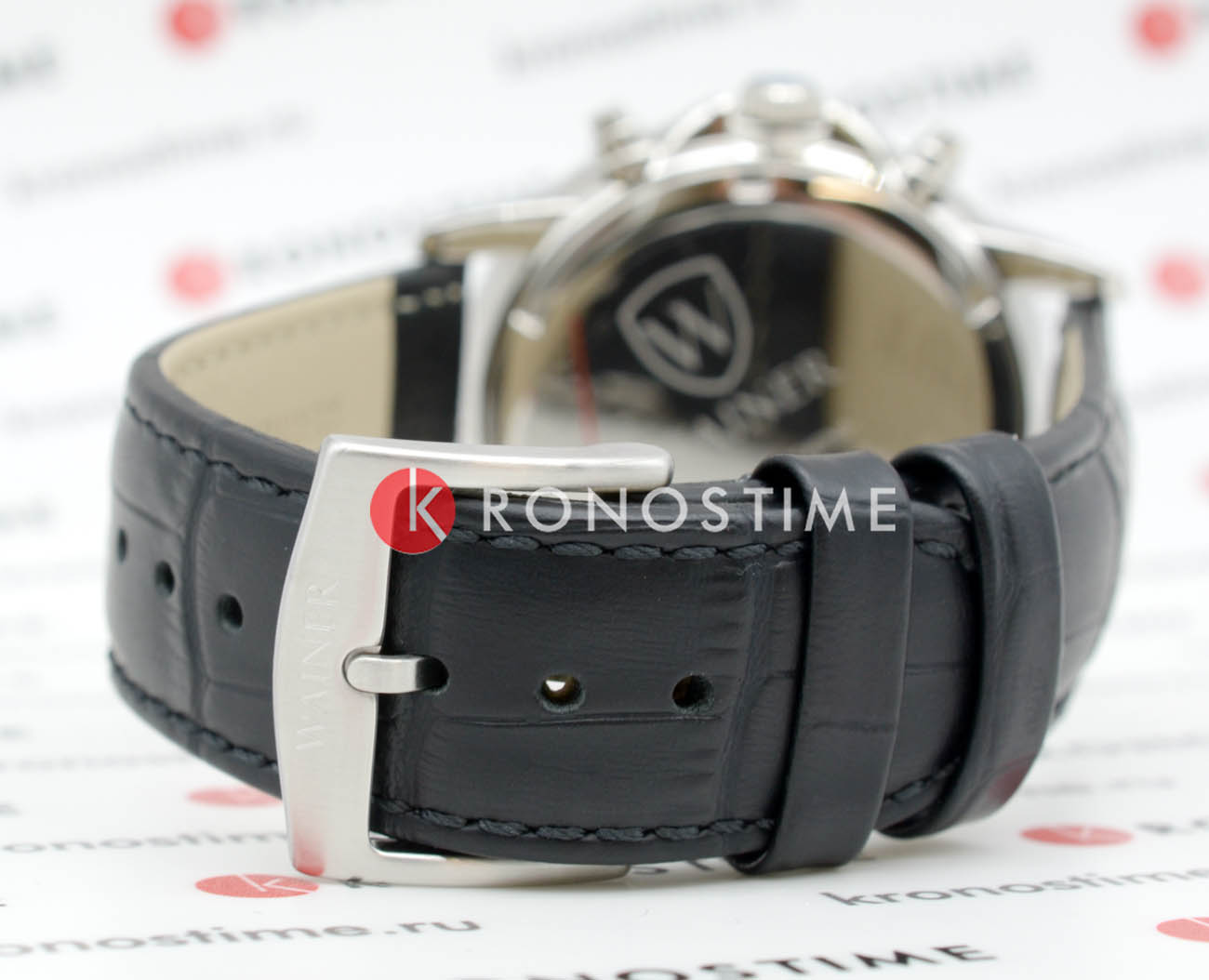 Wainer Wainer Wall Street WA.19595-F мужские часы черный циферблат на запястье