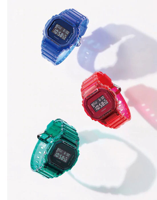 Casio Casio G-Shock DW-5600SB-3, g-shock япония мужские часы на браслете пластик боковой вид