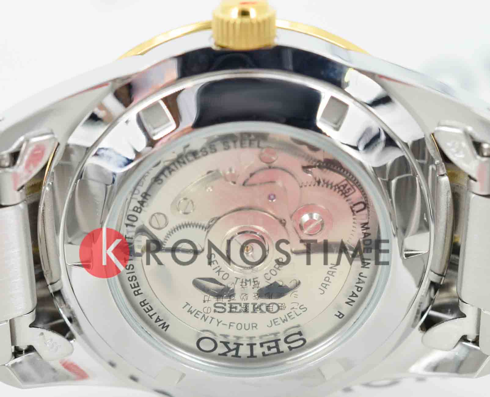 Seiko Seiko 5 Regular SARV004 механические мужские часы часы крупный план белый циферблата