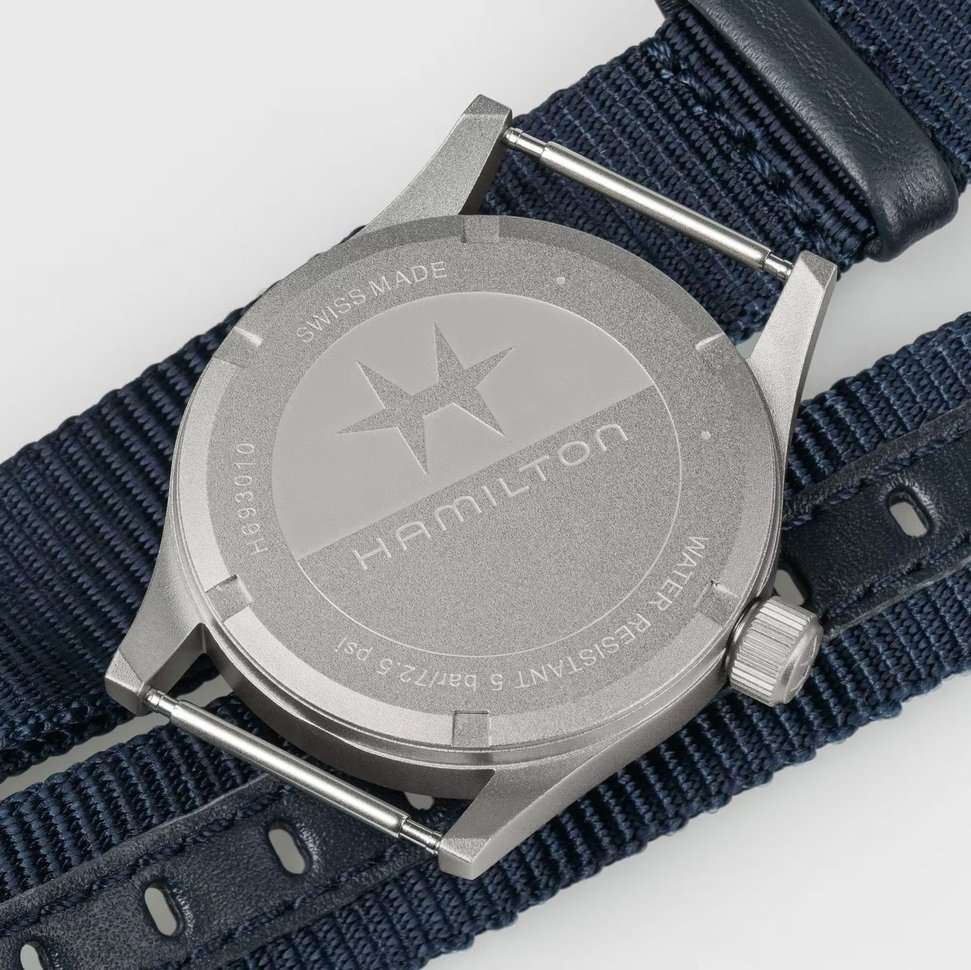 Hamilton Hamilton Khaki Field Quartz 33mm H69301940  - задняя крышка сталь корпуса, швейцария часы