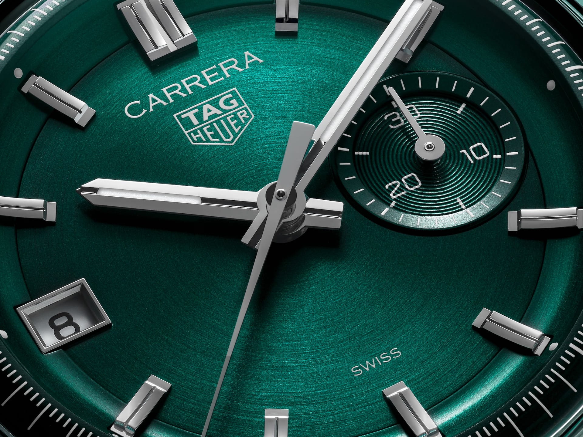 TAG Heuer TAG Heuer Carrera Chronograph CBS2211.FC6545 мужские часы зеленый циферблат на запястье