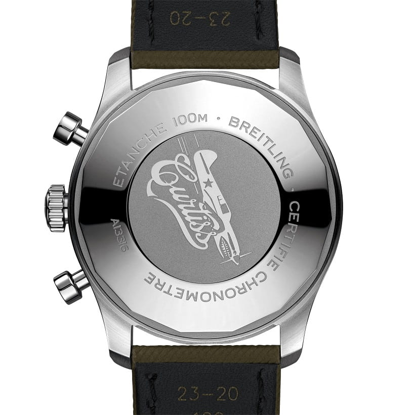 Оригинальные часы Breitling Breitling Aviator 8 Chronograph 43 Curtiss Warhawk A133161A1L1X1 механические калибр механизма breitling 13 общий вид