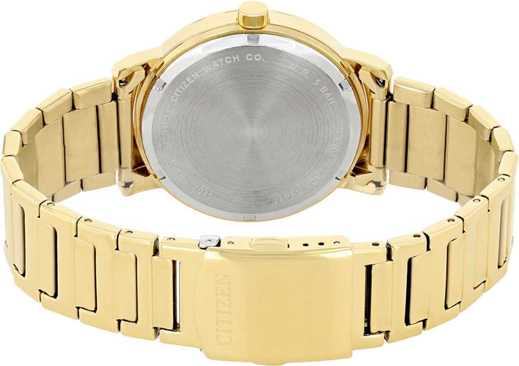 Citizen Citizen Basic BE9182-57E, eco-drive япония мужские часы на браслете нержавеющая сталь с ip-покрытием боковой вид