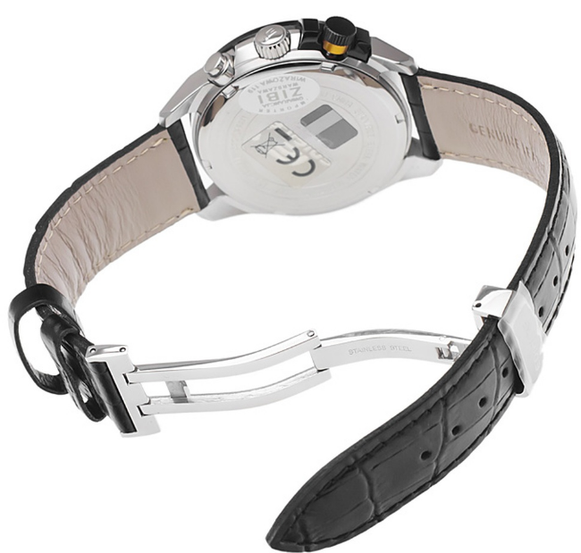 Casio Casio Edifice EFR-520L-7A, edifice япония мужские часы на браслете кожаный боковой вид