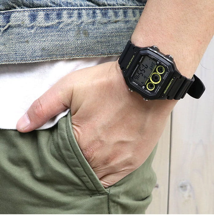 Оригинальные часы Casio Casio Collection AE-1300WH-1AVDF (AE-1300WH-1A) кварцевые калибр механизма  общий вид