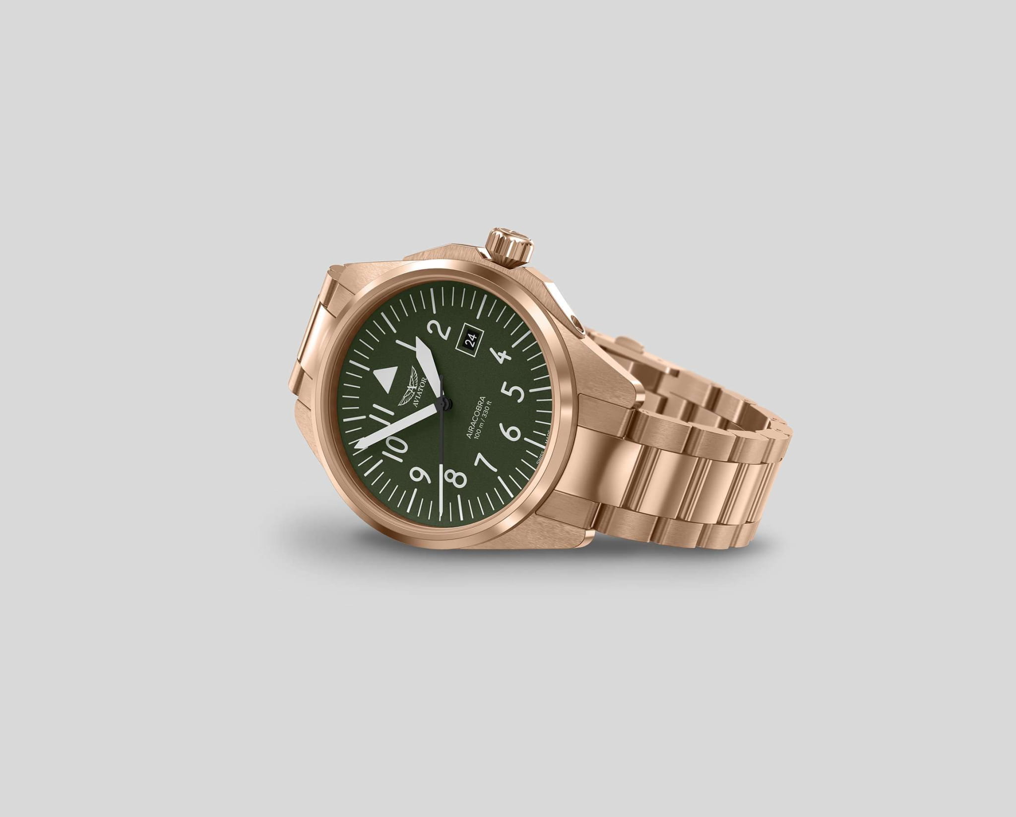 Aviator Aviator Airacobra V.1.38.2.319.5 , наручные мужские часы фото под углом