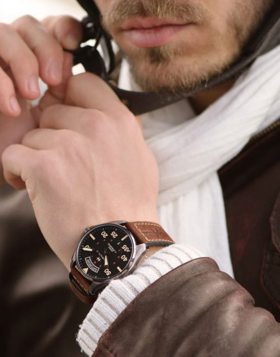 Hamilton Hamilton Khaki Aviation Day Date Auto H64605531 H64605531 оригинальные мужские часы в комплекте с коробкой