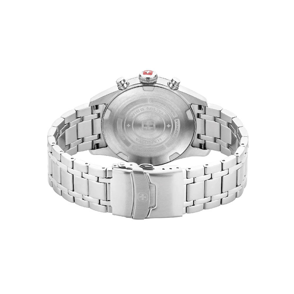 Swiss Military Hanowa Swiss Military Hanowa Thunderbolt Chrono SMWGI0000404,  швейцария мужские часы на браслете нержавеющая сталь боковой вид