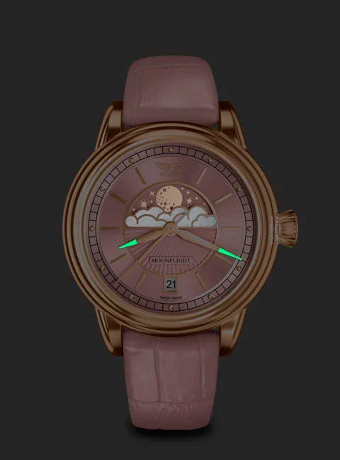 Aviator Aviator Douglas MoonFlight V.1.33.2.258.4, douglas moonflight швейцария женские часы на браслете кожаный боковой вид