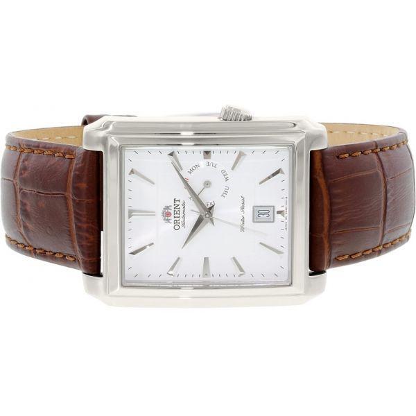 Orient Orient ESAE00BW (FESAE00BW), classic automatic япония мужские часы на браслете кожа + текстиль боковой вид