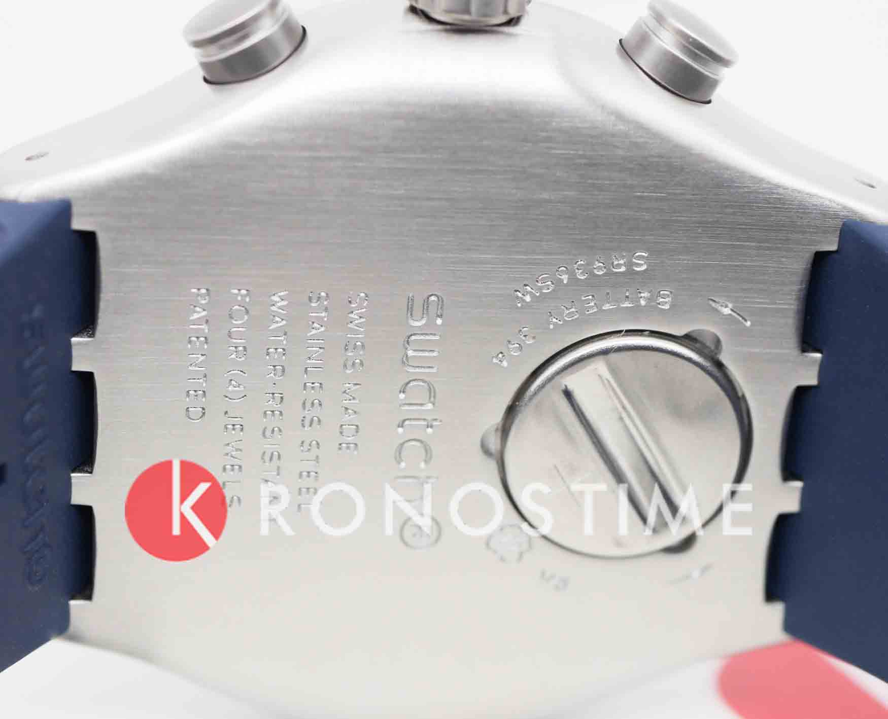 Swatch Swatch I New Chrono YVS454 кварцевые мужские часы часы крупный план синий циферблата