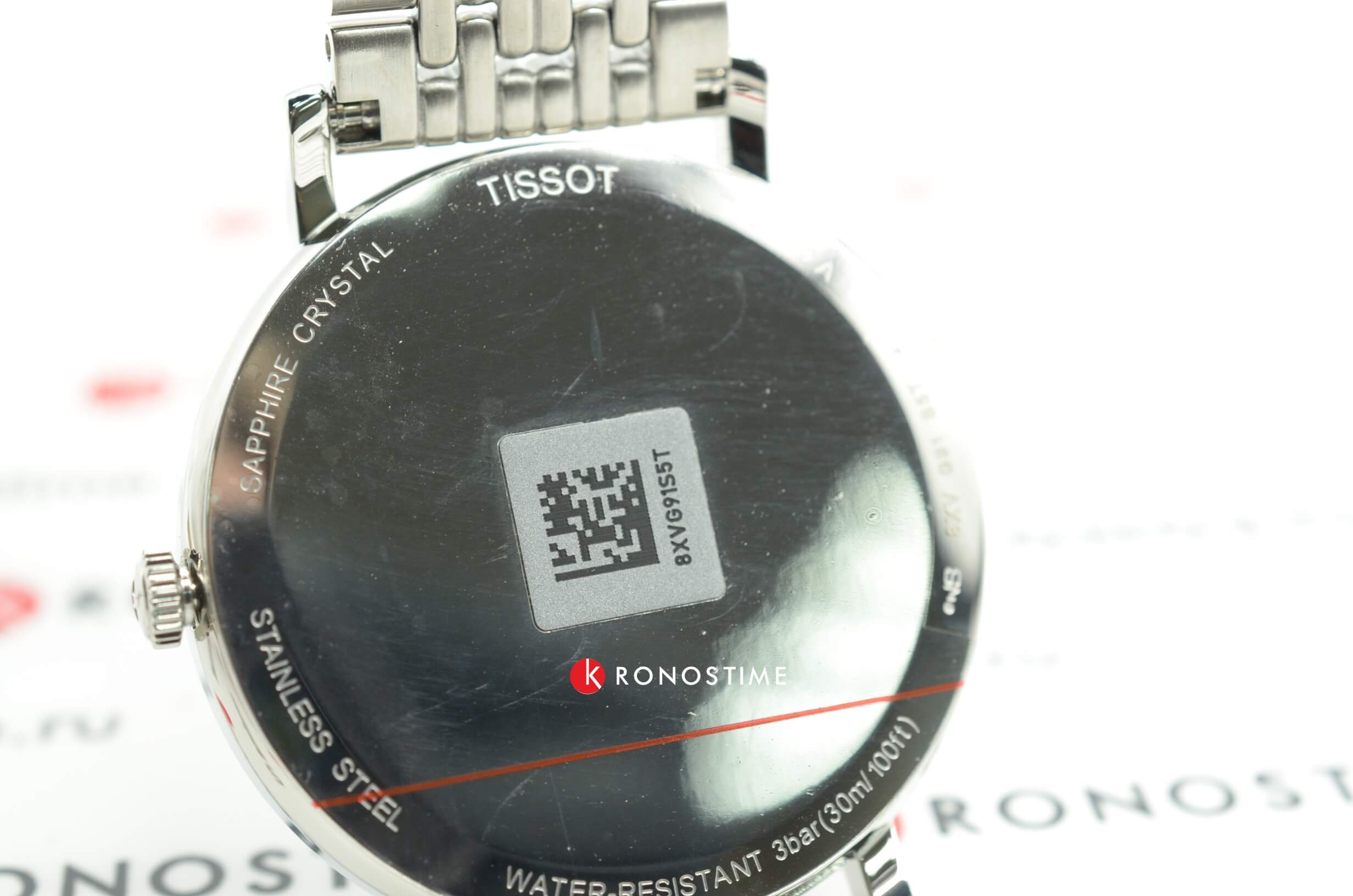 Tissot T1094101105300 мужские часы застежка крупным планом