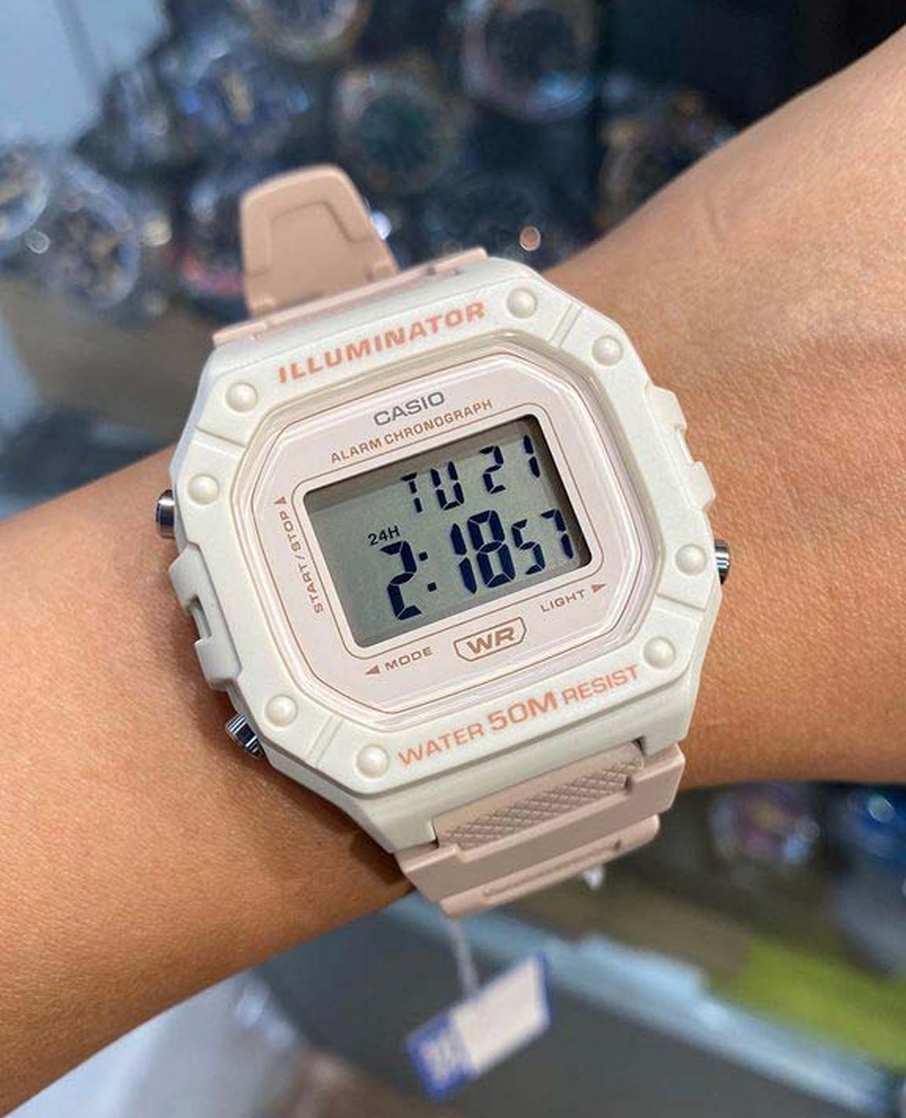 Casio Casio Collection W-218HC-4A2VEF , наручные мужские часы фото под углом