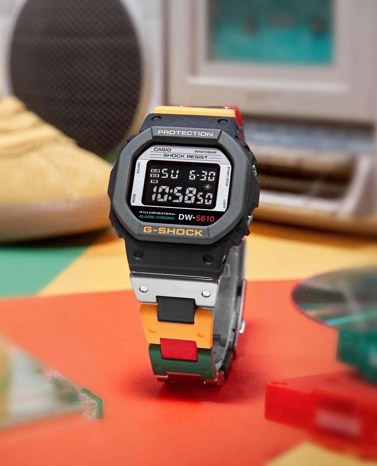 Casio Casio G-Shock DW-5610MT-1DR , наручные мужские часы фото под углом
