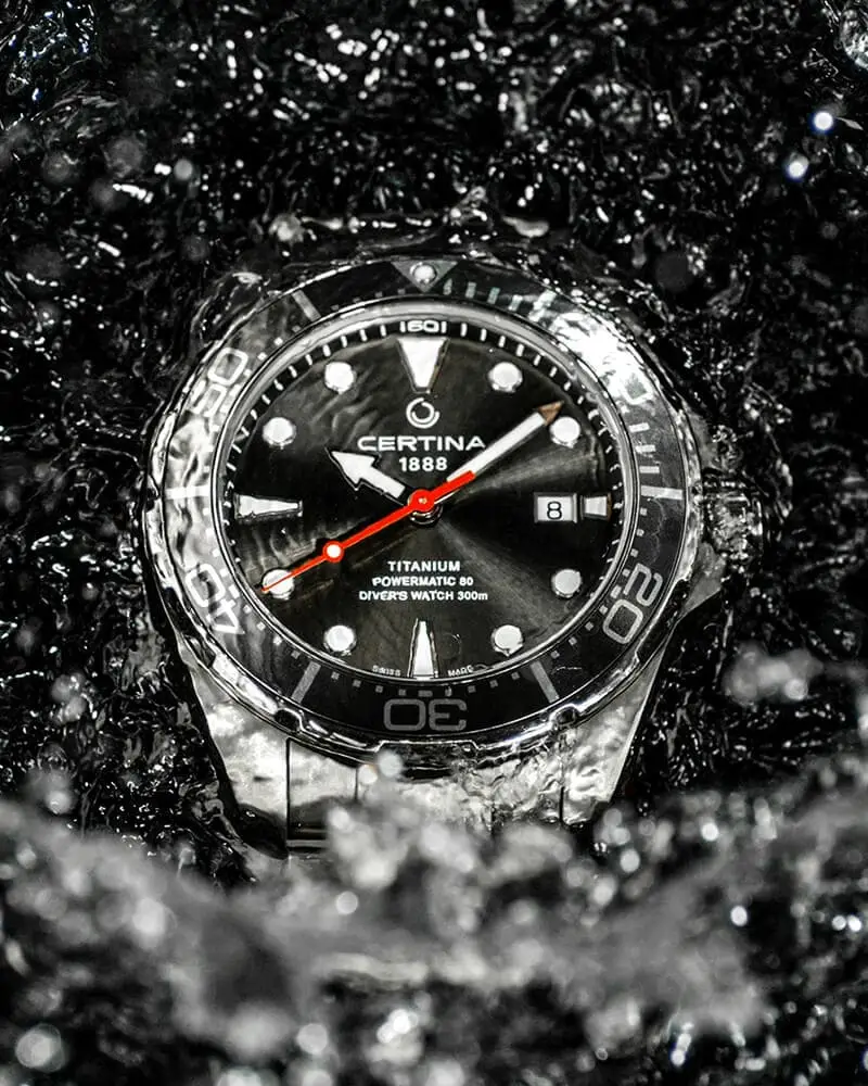 Certina Certina DS Action Diver Powermatic 80 C032.407.44.081.00 механические часы с аксессуарами мужские часы модель C0324074408100