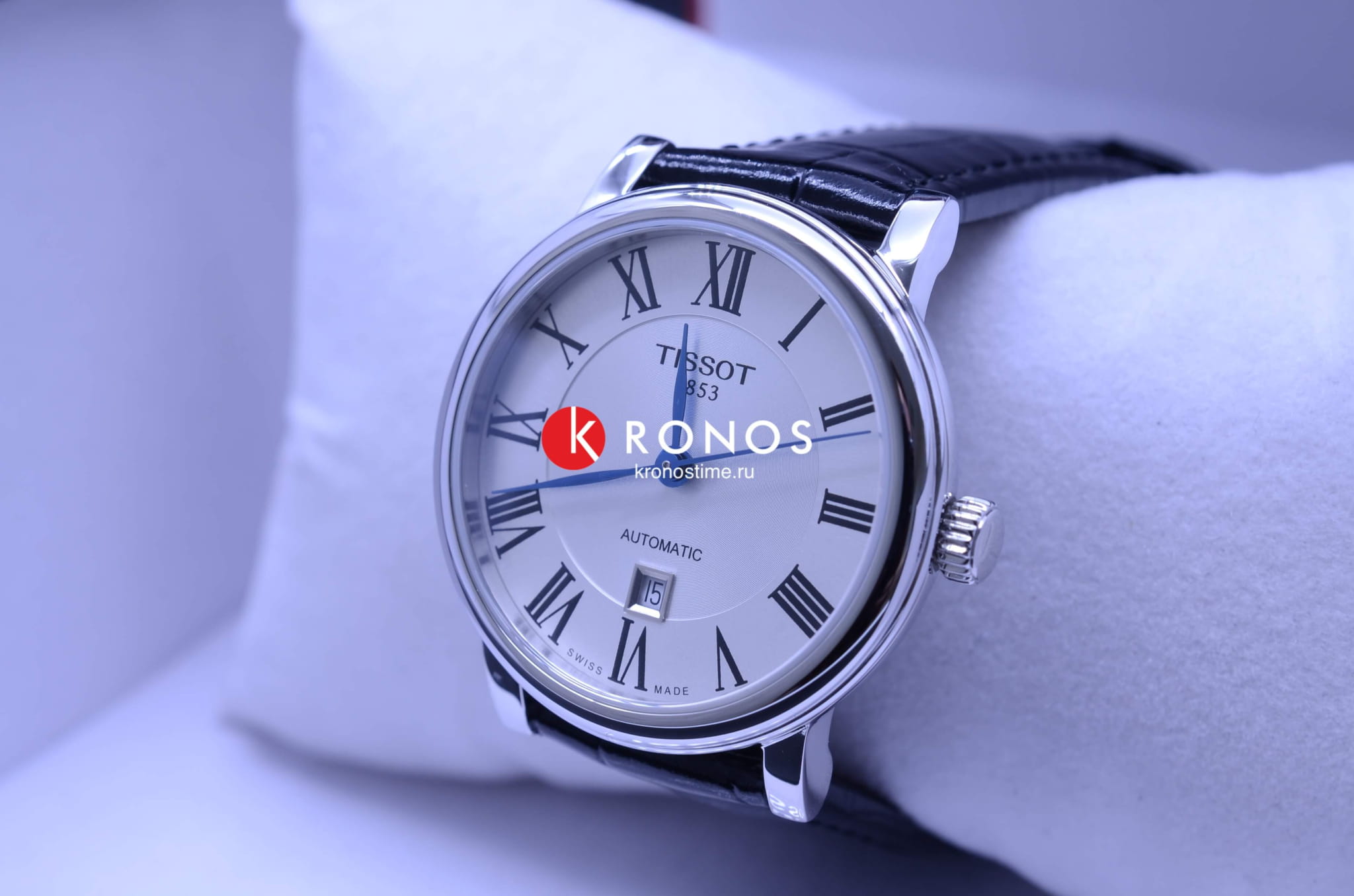 Tissot T1222071603300 женские часы застежка крупным планом