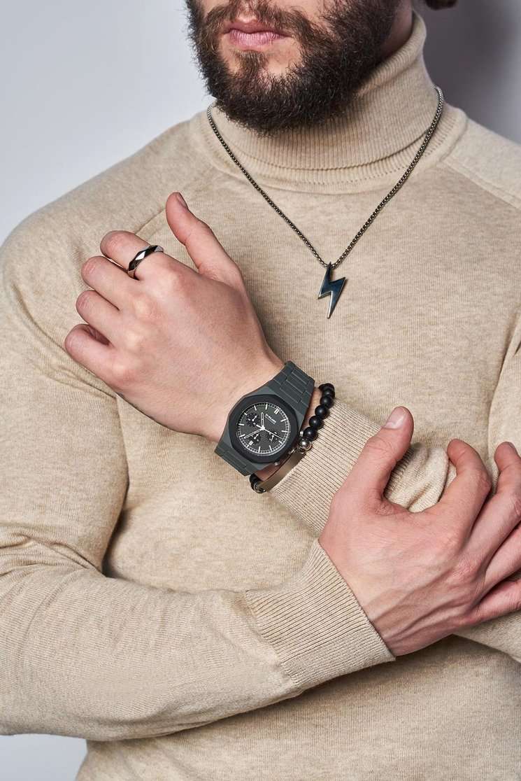 Оригинальные часы D1 Milano D1 Milano Polychrono PHBJ04 кварцевые калибр механизма seiko общий вид