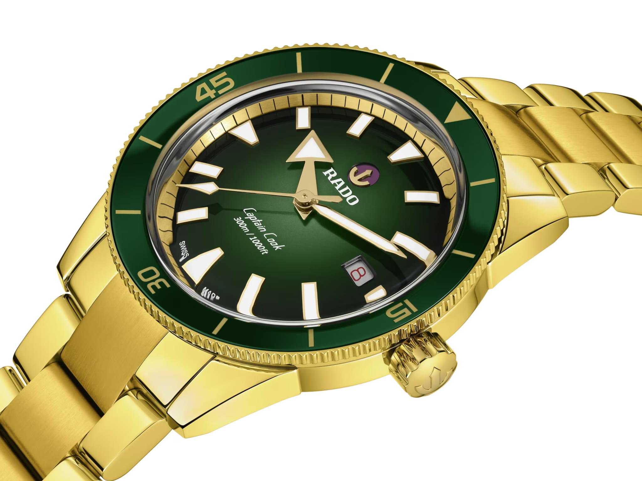 Оригинальные часы Rado Rado Captain Cook Automatic R32136323 механические калибр механизма  общий вид