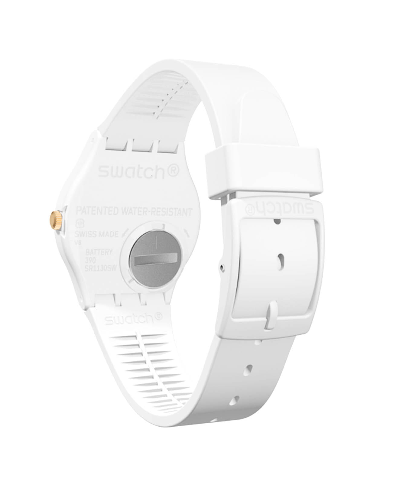 Swatch Swatch Gent Standard GW164 мужские часы белый циферблат на запястье
