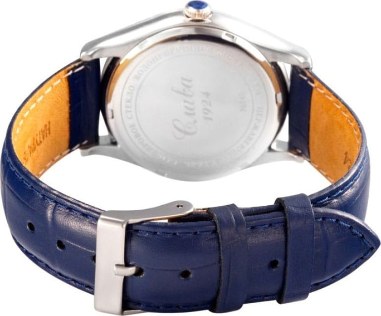 Слава Слава Премьер 1490856/300-8215,  россия мужские часы на браслете кожаный боковой вид