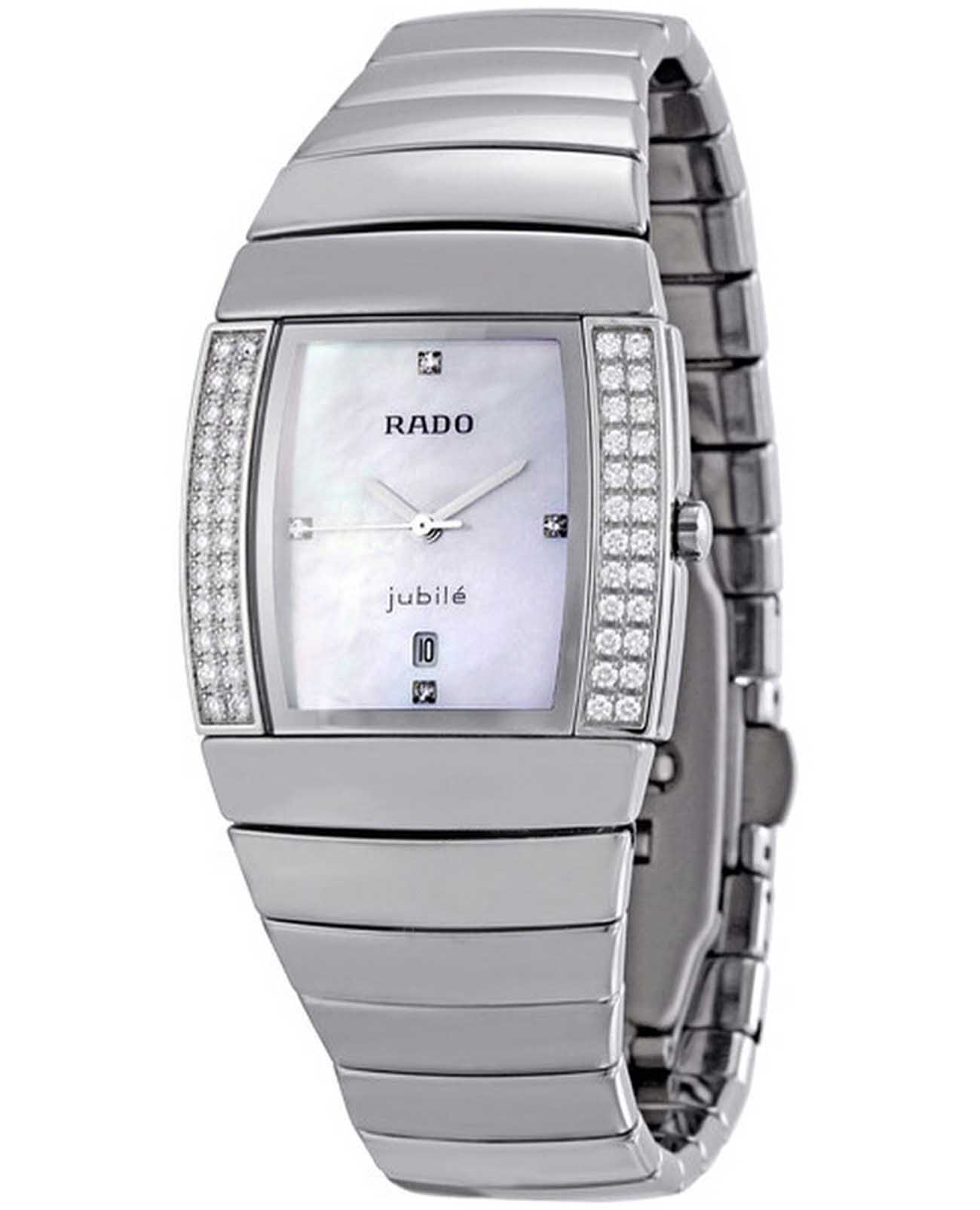 Rado Rado Sintra R13577902  R13577902 кварцевые мужские часы перламутровый циферблат, браслет керамика — вид спереди
