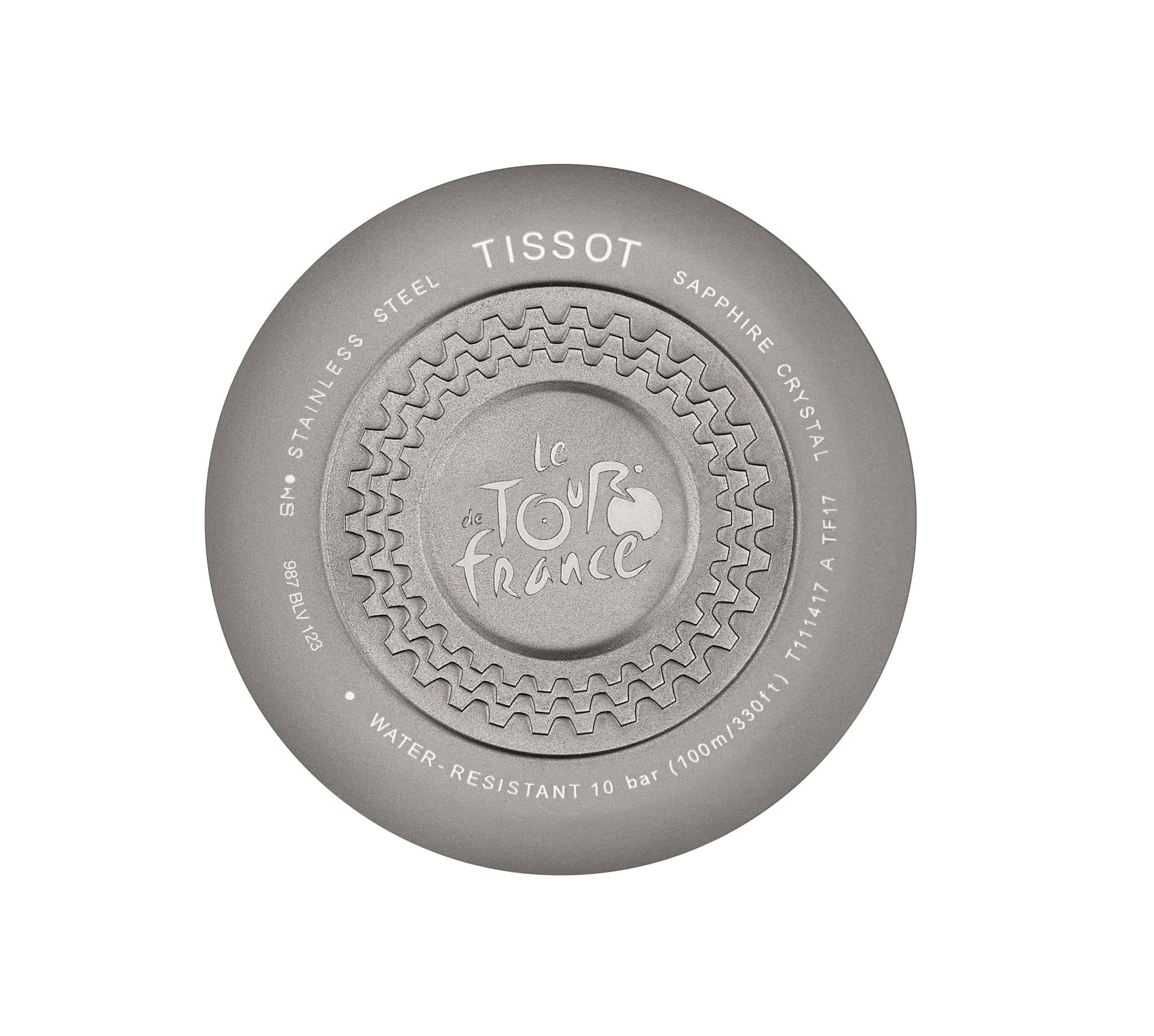 Tissot Tissot T-Race Cycling Tour De France T111.417.37.441.00, t-sport швейцария мужские часы на браслете силикон боковой вид