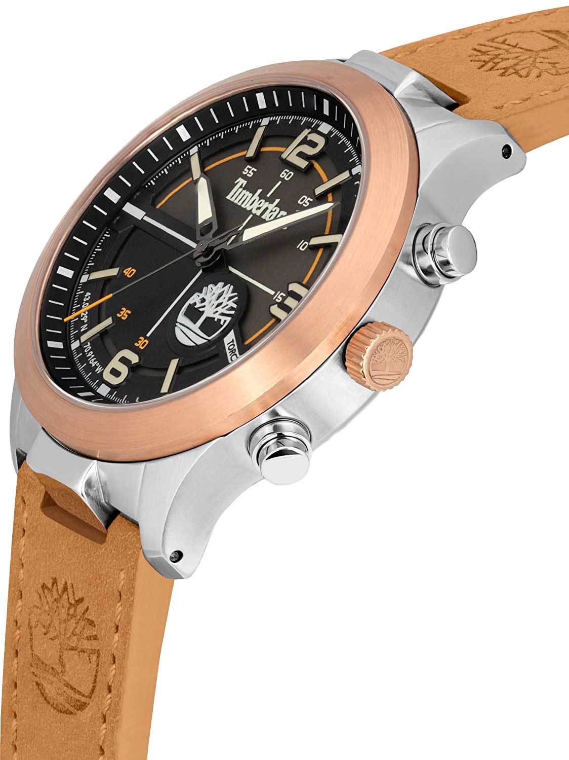 Timberland Timberland Sullivan TDWGA2103302,  сша мужские часы на браслете кожаный боковой вид