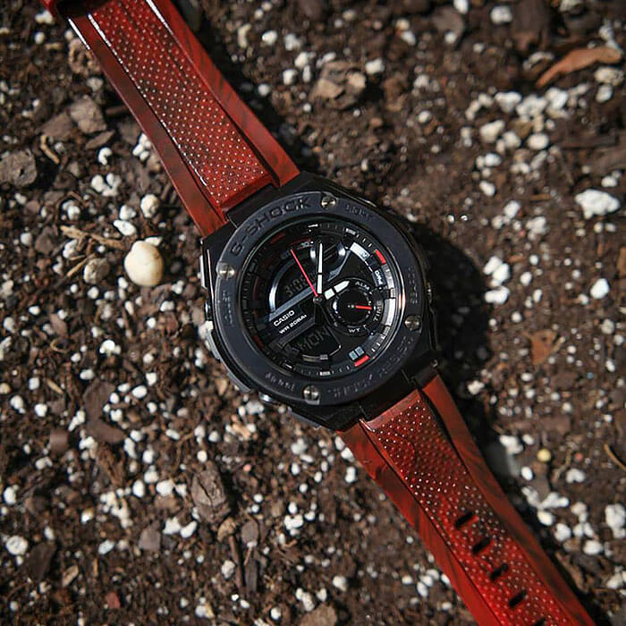 Casio Casio G-Shock GST-210M-4A GST G-Steel, наручные мужские часы фото под углом
