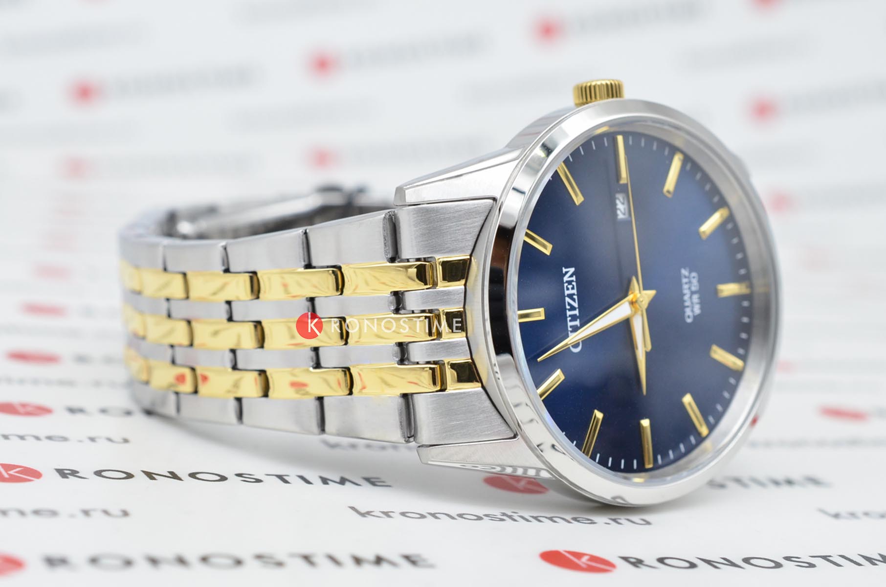 Citizen Citizen Classic BI5006-81L мужские часы синий циферблат на запястье