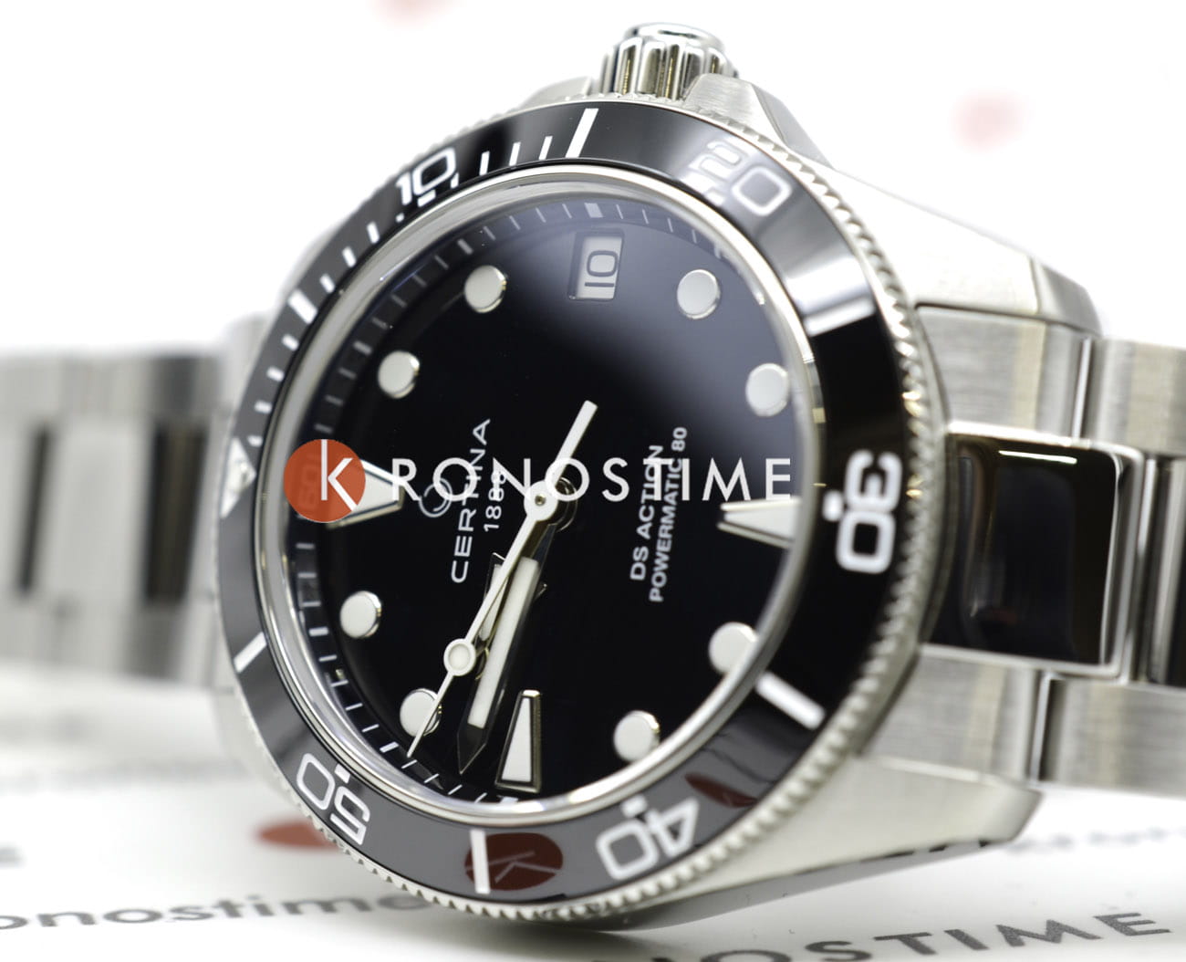 Оригинальные часы Certina Certina DS Action Lady C032.007.11.051.00 механические калибр механизма powermatic 80.611 общий вид