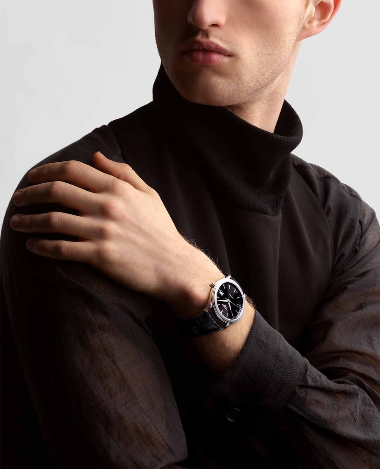 Оригинальные часы Longines Longines Flagship L4.984.4.59.2 механические калибр механизма l888 общий вид