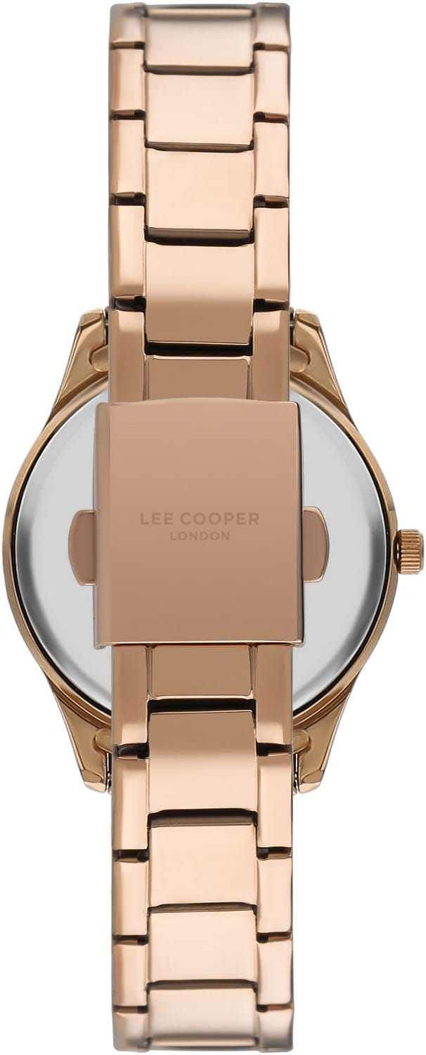Lee Cooper Lee Cooper LC07569.430,  англия женские часы на браслете нержавеющая сталь с ip-покрытием боковой вид