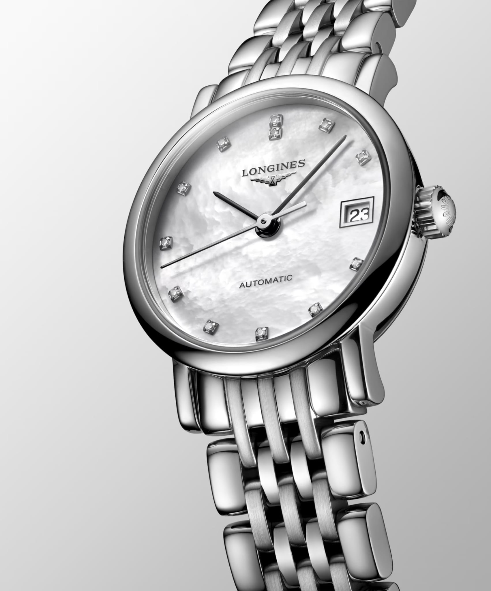 Оригинальные часы Longines Longines Elegant Collection L4.309.4.87.6 механические калибр механизма l592 общий вид