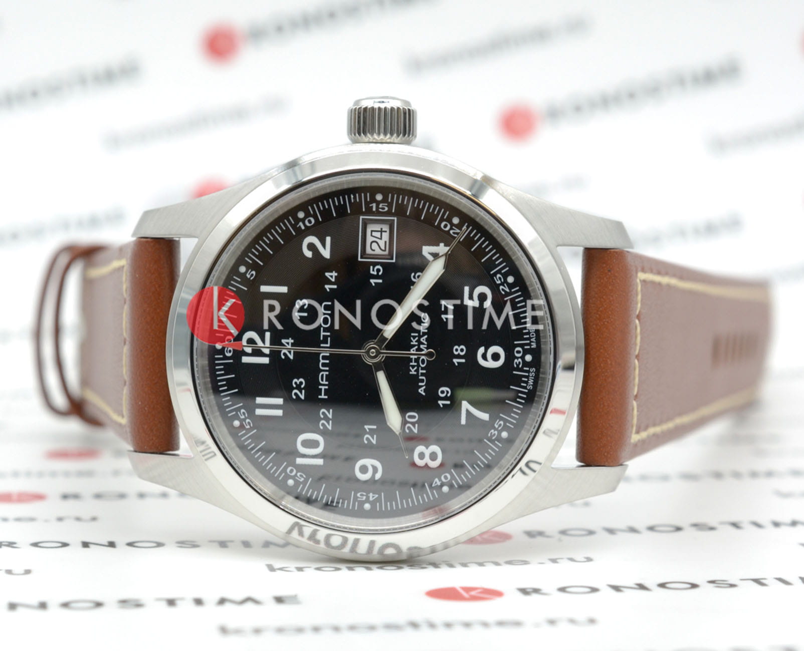 Hamilton Hamilton Khaki Field Auto H70455533 , наручные мужские часы фото под углом