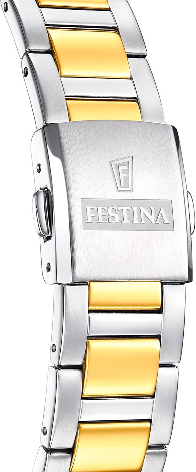 Festina Festina Solar F20657/3,  испания мужские часы на браслете сталь c pvd покрытием боковой вид