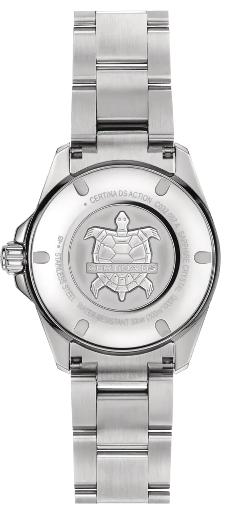 Certina Certina DS Action Lady C032.007.11.051.00 DS Action — детали корпуса и нержавеющая сталь 316l