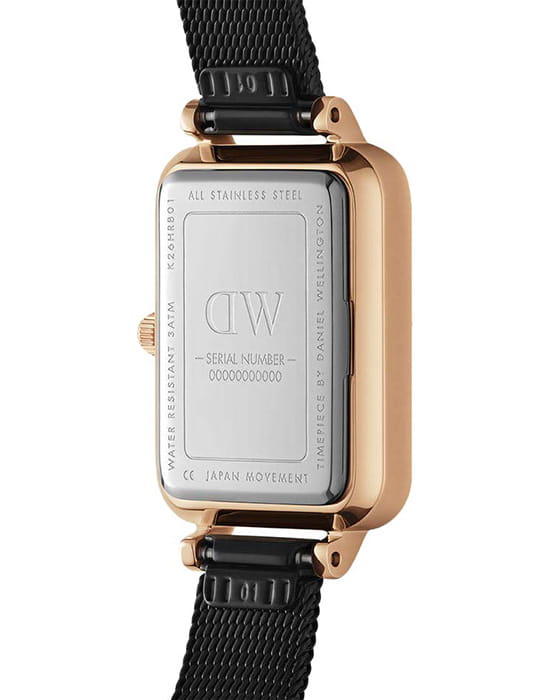 Daniel Wellington Daniel Wellington Quadro Ashfield DW00100433, quadro швеция женские часы на браслете сталь c pvd покрытием боковой вид